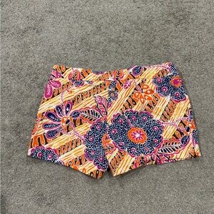 Trina Turk Chino Women’s Size 8 Floral Multicolor Shorts 3 Inch Inseam Corbin